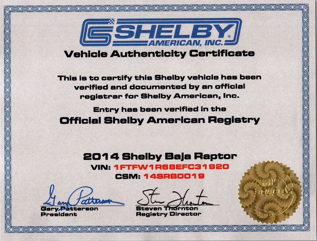 2014 Ford F-150 **SHELBY BAJA RAPTOR**RARE** - 23004034 - 0