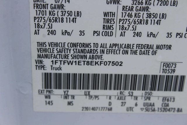 2014 Ford F-150 XLT 4x4 4dr SuperCrew Styleside 5.5 ft. SB - 23013507 - 7