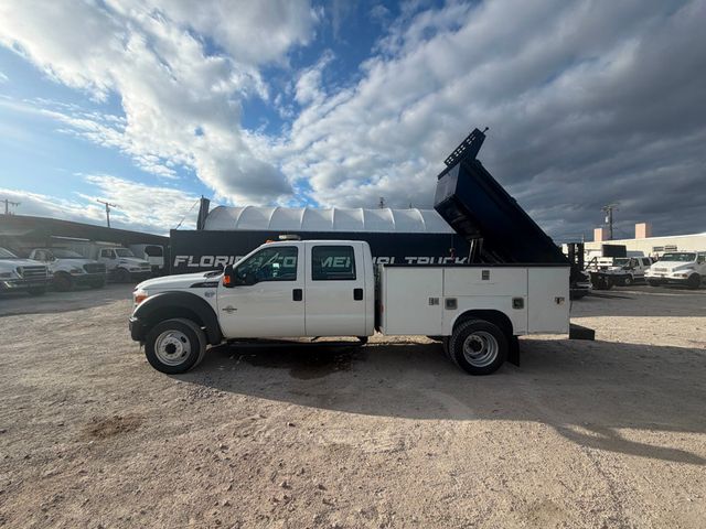 2014 Ford F-550 Crew Cab Utility Dump Tuck  - 22980404 - 1