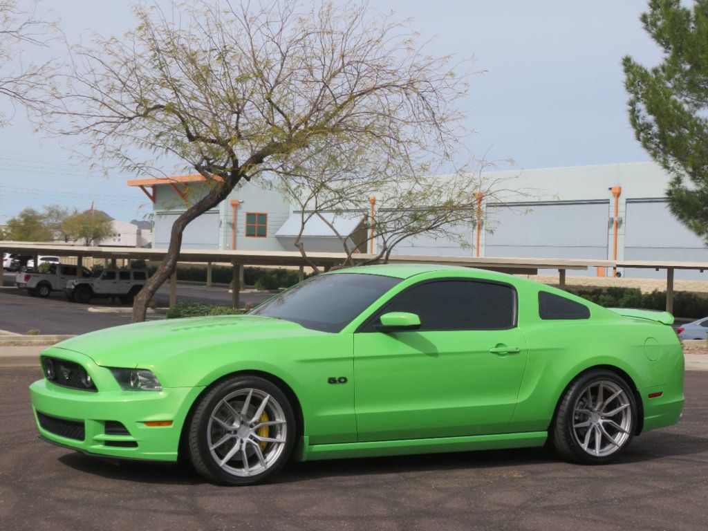 2014 Ford Mustang GOTTA HAVE IT GREEN  GT PREMIUM WOW FACTOR LOW MILES BADBOY - 22344785 - 0
