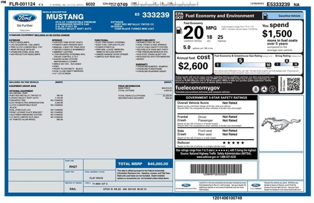 2014 Ford Mustang PREMIUM GT, 1 OWNER, CONVERTIBLE, NAVIGATION, 19" WHEELS - 22978371 - 23