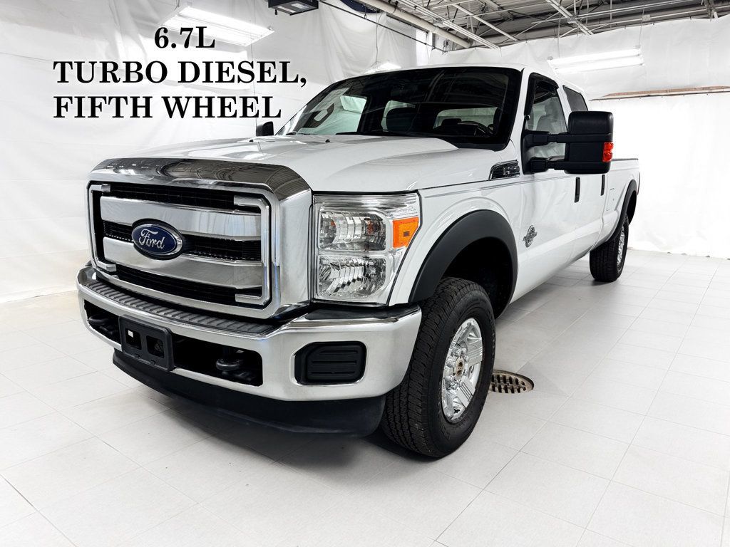 2014 Ford Super Duty F-250 SRW CREW CAB XLT 4X4 6.7L TURBO DIESEL - 23044586 - 0