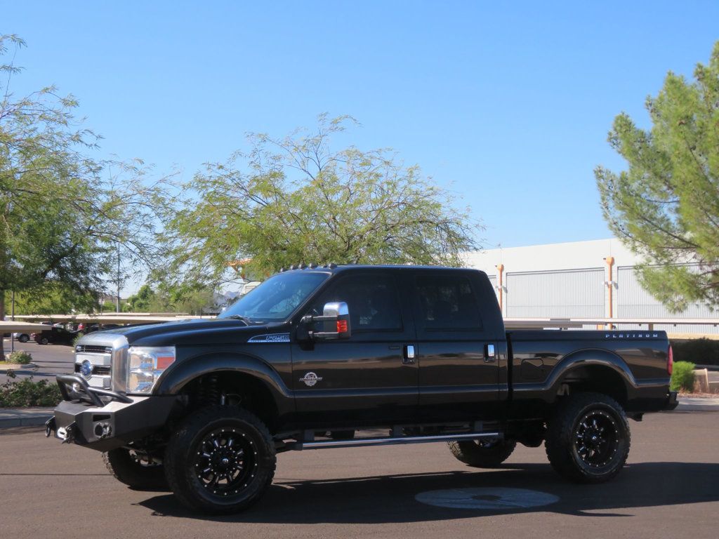 2014 Ford Super Duty F-250 SRW LIFTED PLATINUM POWERSTROKE DIESEL 4X4 EXTRA CLEAN BADBOY  - 22650760 - 0