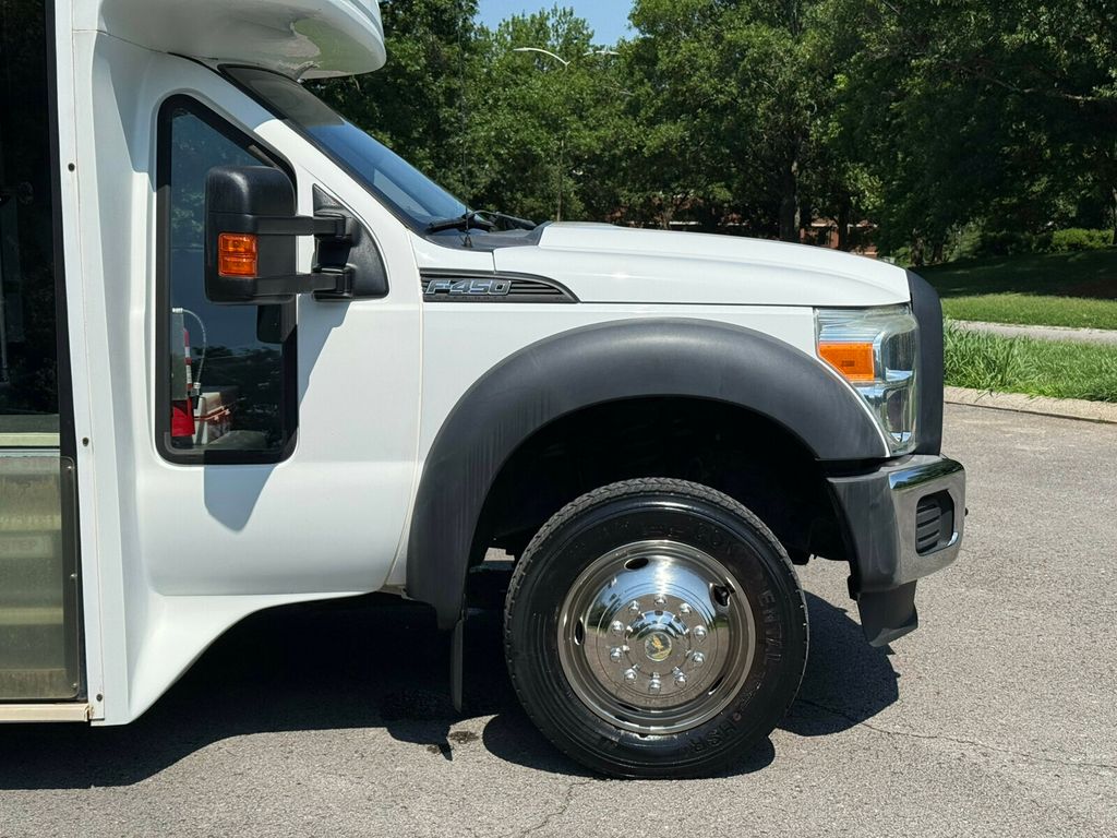 2014 Ford Super Duty F-450 DRW Cab-Chassis 4x4, 16 Passenger, Package Shelves, Carpeted Luggage Compartment - 23035823 - 12