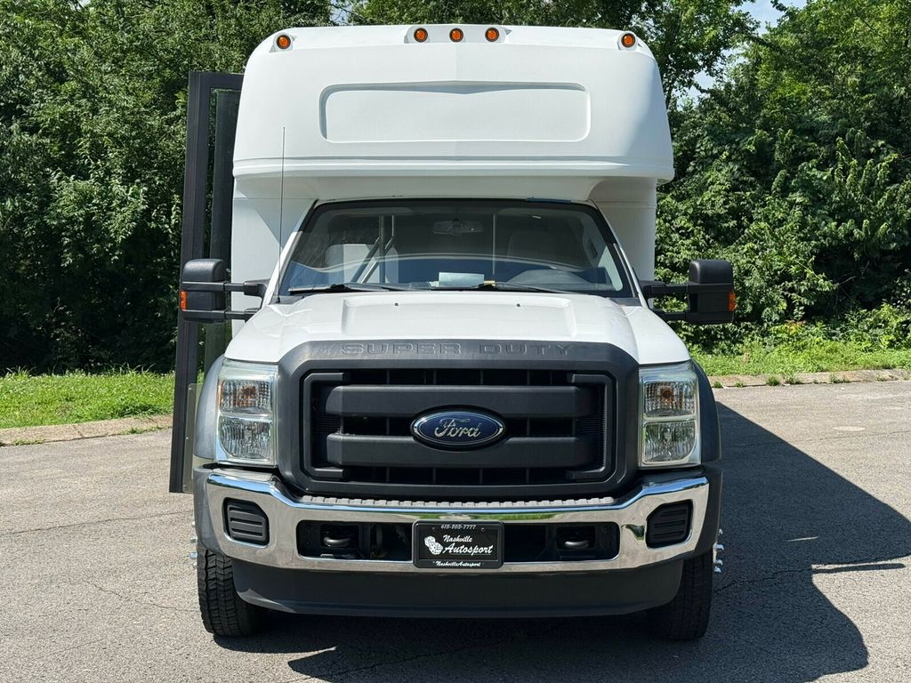 2014 Ford Super Duty F-450 DRW Cab-Chassis 4x4, 16 Passenger, Package Shelves, Carpeted Luggage Compartment - 23035823 - 3