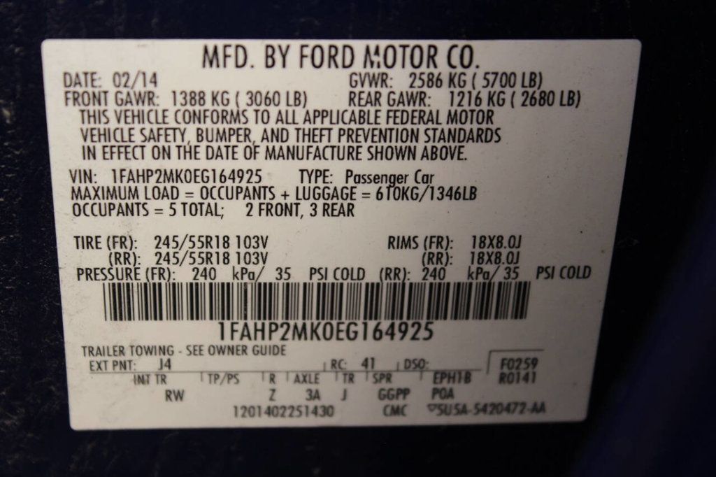 2014 Ford Taurus Police Interceptor AWD 4dr Sedan - 22922645 - 24