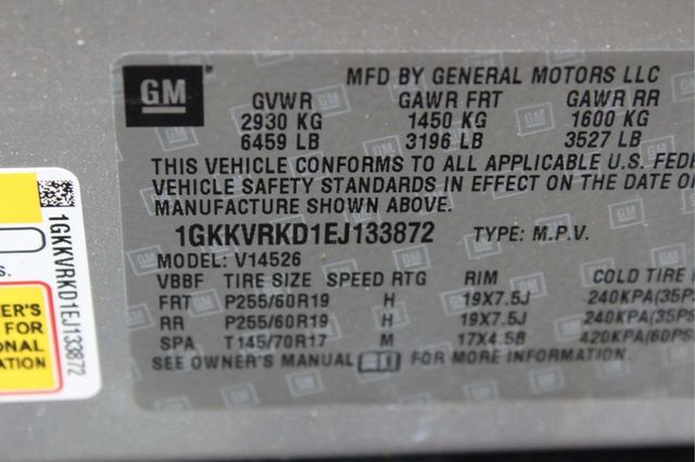 2014 GMC Acadia AWD 4dr SLT1 - 23028463 - 11