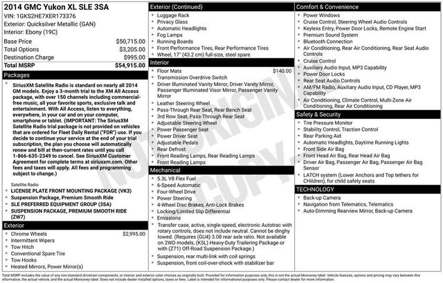2014 GMC Yukon XL 4WD 4dr SLE - 23048370 - 5