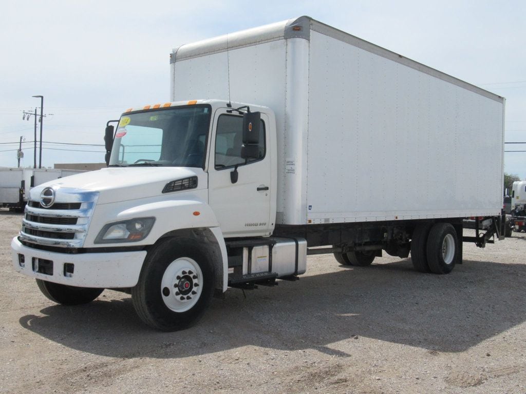 2014 HINO 268A (26ft Box with Gate and Pull Out Ramp) - 22381189 - 2