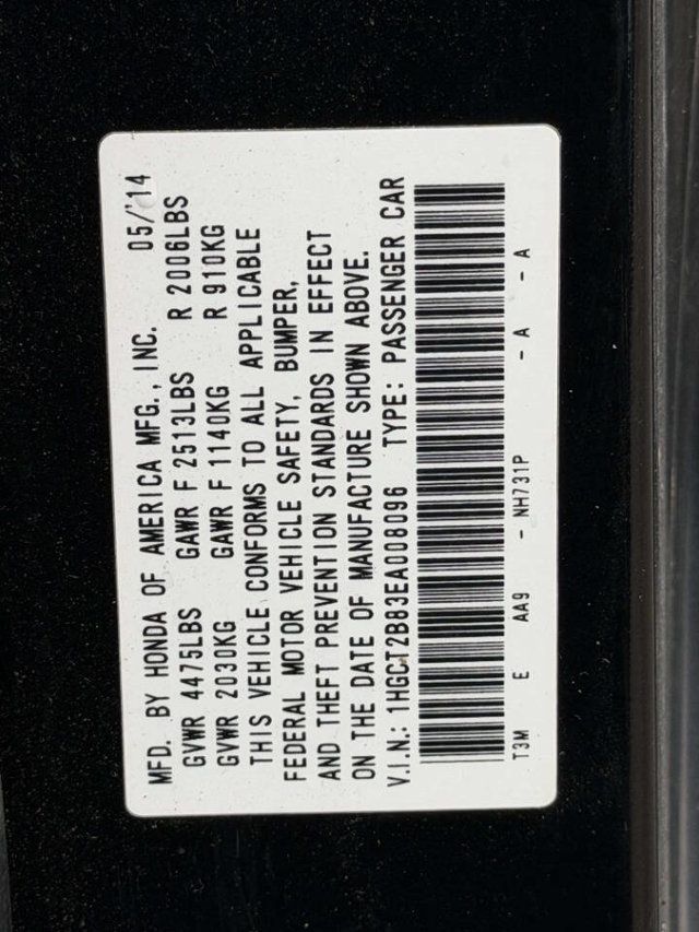 2014 Honda Accord Coupe 2dr V6 Automatic EX-L - 22986775 - 25