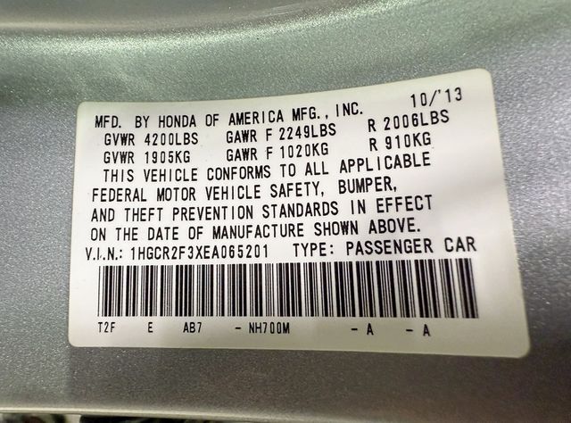 2014 Honda Accord Sedan 4dr I4 CVT LX - 22953992 - 37