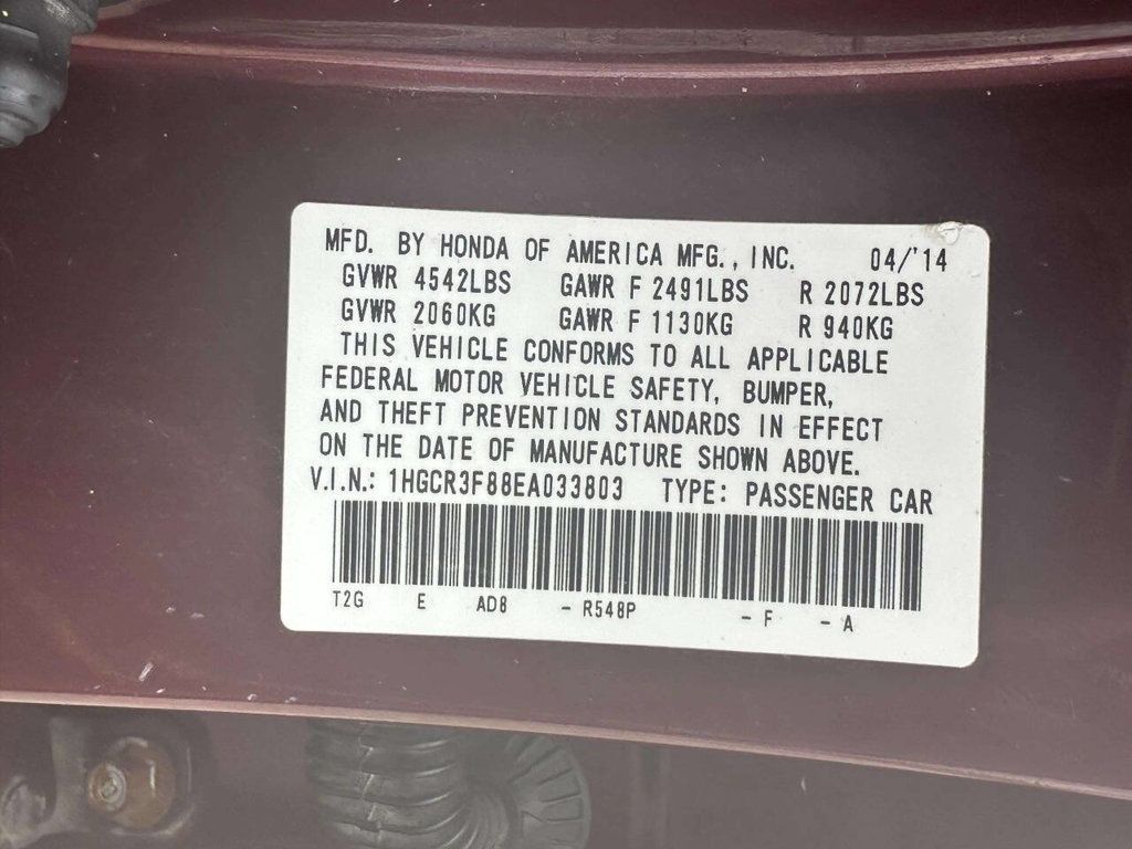 2014 Honda Accord Sedan 4dr V6 Automatic EX-L w/Navi - 22952532 - 24