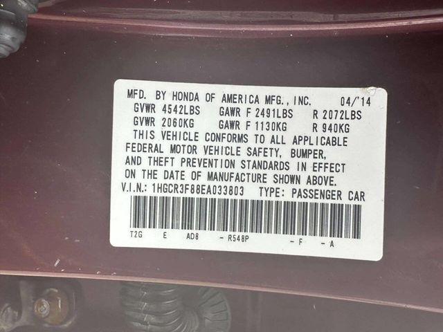 2014 Honda Accord Sedan 4dr V6 Automatic EX-L w/Navi - 22952532 - 24