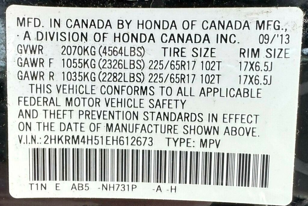 2014 Honda CR-V AWD 5dr EX - 22901360 - 39