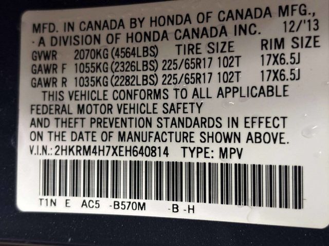 2014 Honda CR-V AWD 5dr EX-L w/Navi - 23029188 - 34
