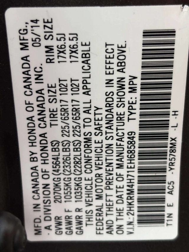 2014 Honda CR-V AWD 5dr EX-L w/Navi - 23039376 - 34
