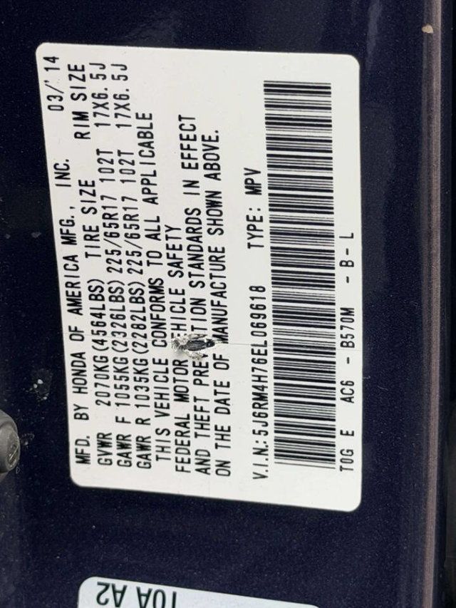 2014 Honda CR-V AWD 5dr EX-L w/Navi - 23052209 - 18