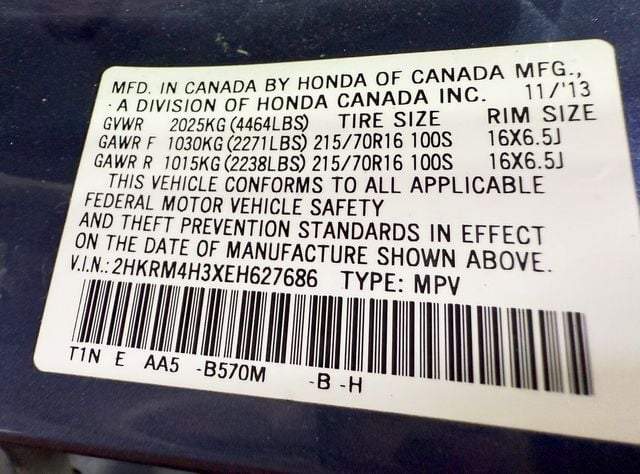 2014 Honda CR-V AWD 5dr LX - 22903875 - 38