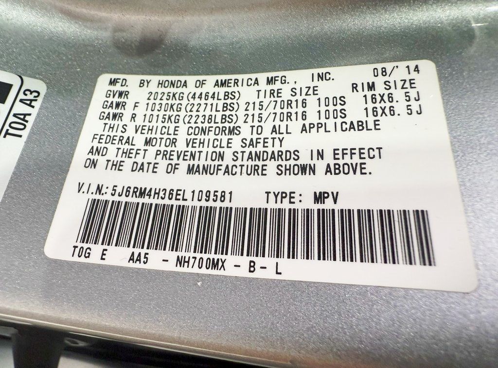 2014 Honda CR-V AWD 5dr LX - 22914601 - 34