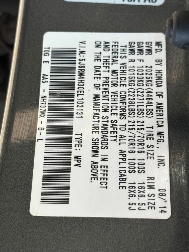 2014 Honda CR-V AWD 5dr LX - 22880316 - 14