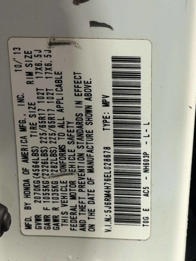 2014 Honda CR-V EX L w/DVD AWD 4dr SUV - 22984894 - 12