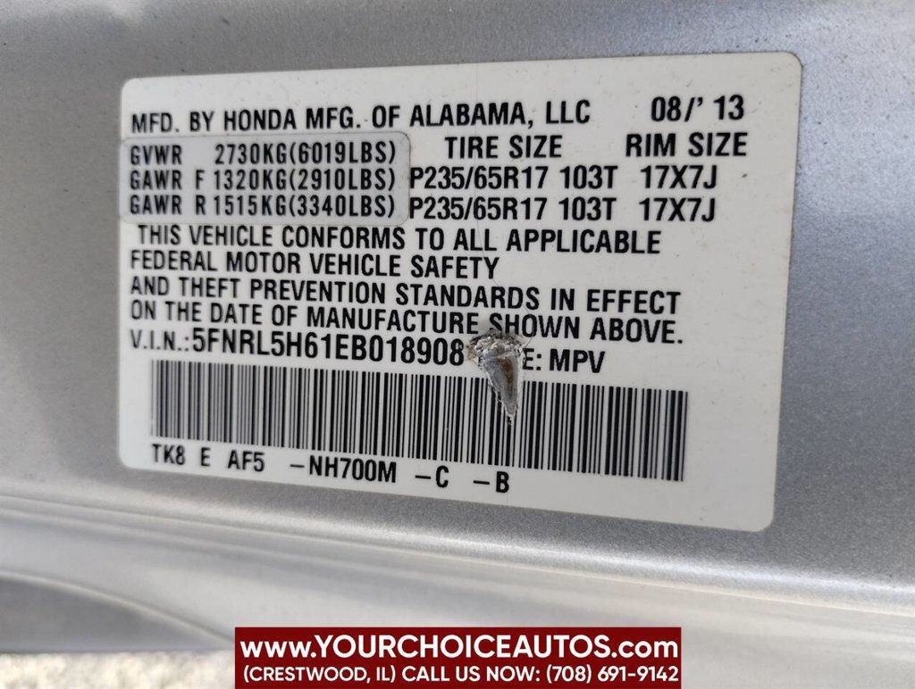 2014 Honda Odyssey 5dr EX-L - 22738923 - 49