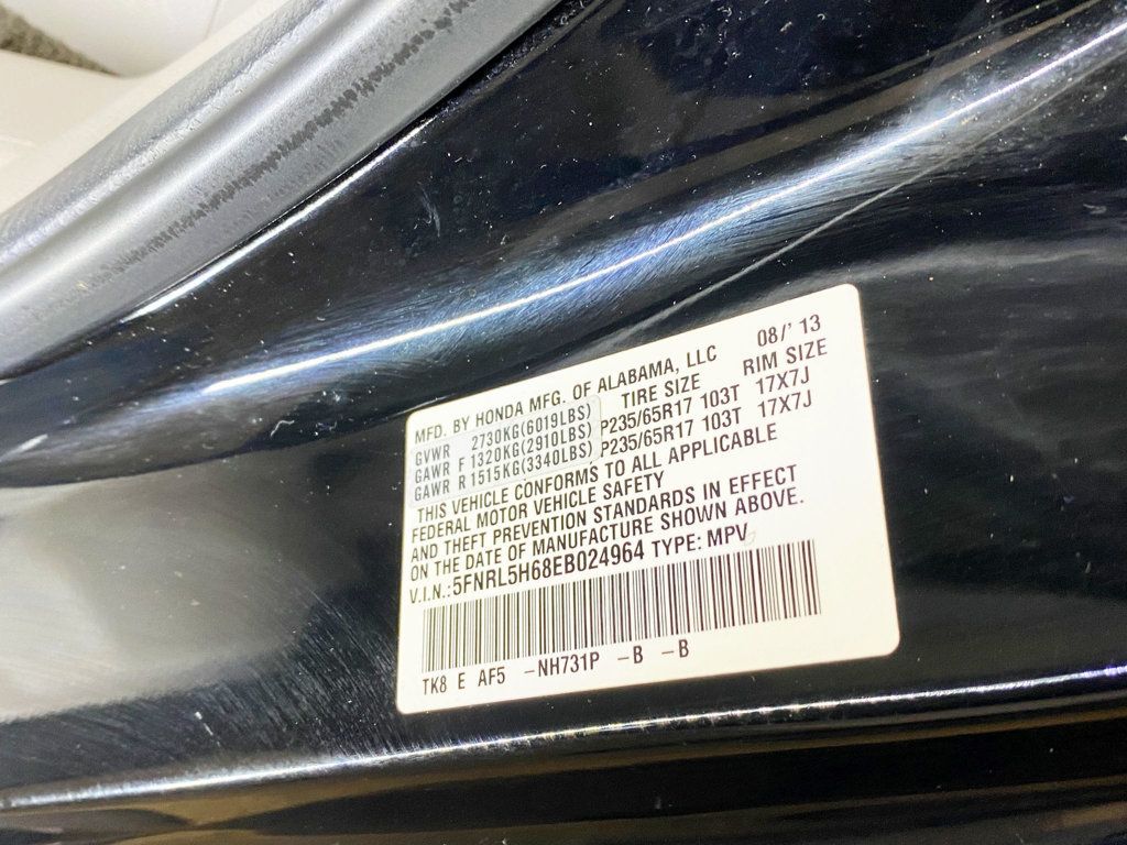 2014 Honda Odyssey 5dr EX-L - 22935949 - 73