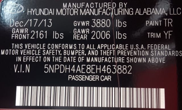 2014 Hyundai Elantra SE - 22949519 - 4