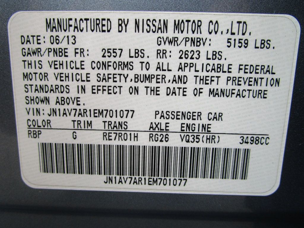 2014 INFINITI Q50 4dr Sedan AWD Hybrid Sport - 23093356 - 31