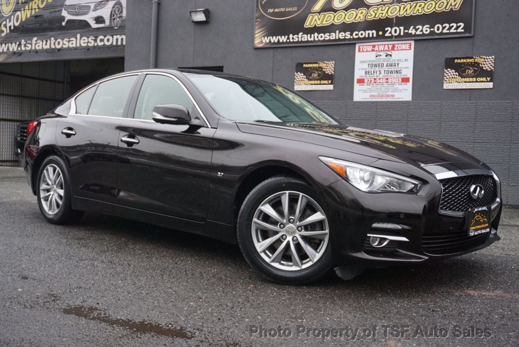 2014 INFINITI Q50 4dr Sedan AWD NAVIGATION 360 CAMERAS HEATED SEATS LEATHER ROOF - 22774093 - 0