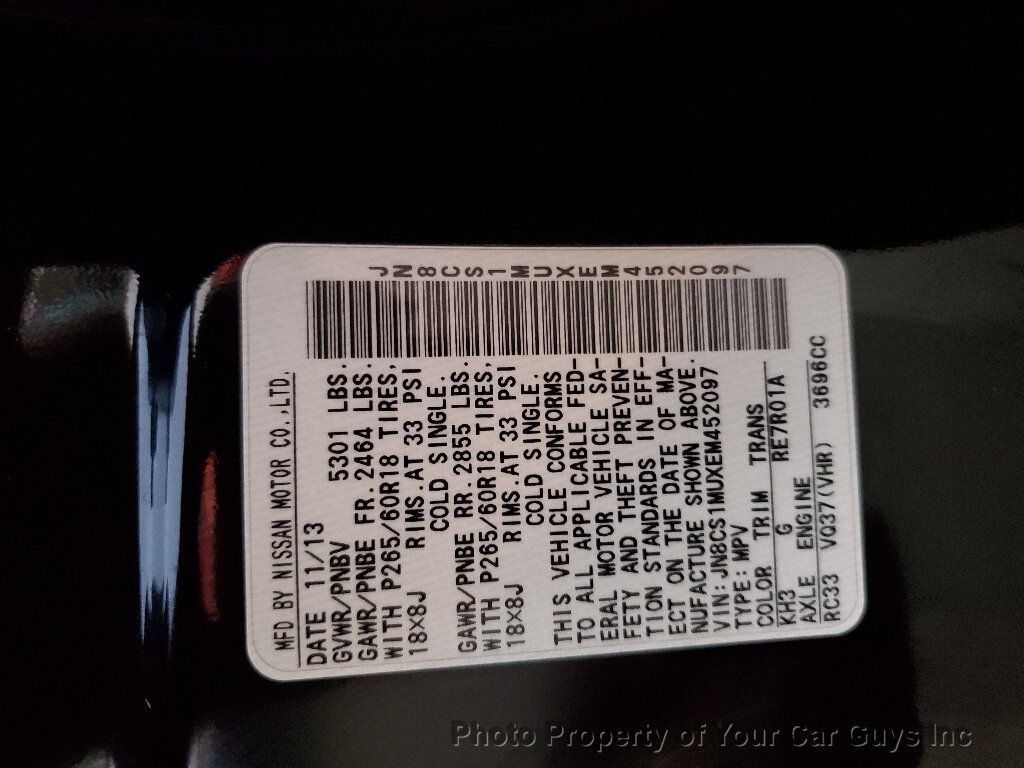 2014 INFINITI QX70 RWD 4dr - 22939619 - 24