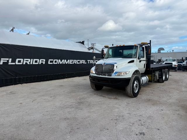 2014 International Workstar Tandem Flatbed With Forklift Attachment  - 22960715 - 0