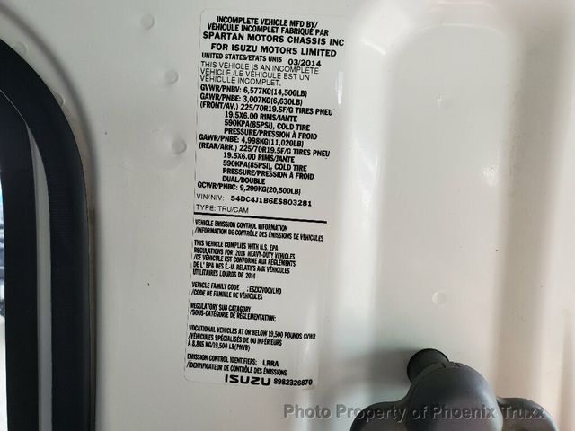 2014 Isuzu NPR HD CREW Crew Cab 4dr Chassis DRW - 21384539 - 19