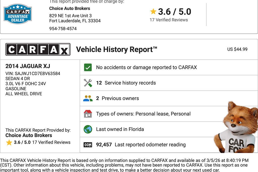 2014 Jaguar XJ 4dr Sedan AWD - 22994431 - 1