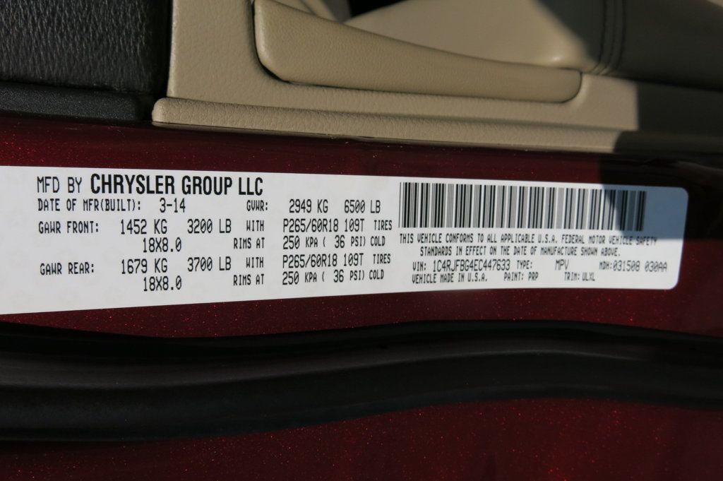 2014 Jeep Grand Cherokee 4WD 4dr Limited - 22865326 - 35