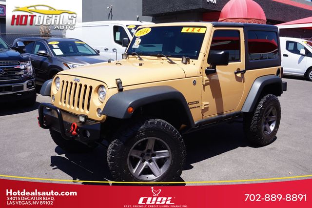 2014 Jeep Wrangler SPORT, 4X4, PREMIUM WHEELS, ALL TERRAIN TIRES, HARD TOP - 23026045 - 0
