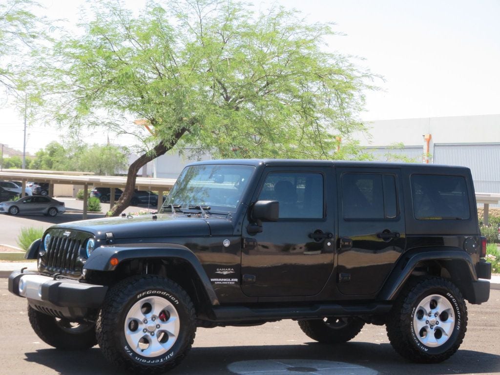 2014 Jeep Wrangler Unlimited EXTRA CLEAN 4DOOR SAHARA LOW MILES 4X4 HARDTOP LEATHER  - 22488957 - 0