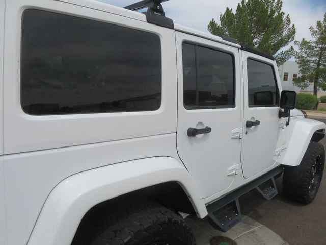 2014 Jeep Wrangler Unlimited LIFTED SAHARA 4X4 WRANGLER UNLIMITED EXTRA CLEAN WINCH 2 TOPS  - 23029557 - 9