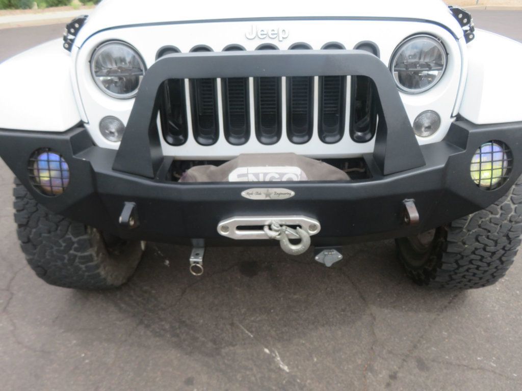 2014 Jeep Wrangler Unlimited LIFTED SAHARA 4X4 WRANGLER UNLIMITED EXTRA CLEAN WINCH 2 TOPS  - 23029557 - 11