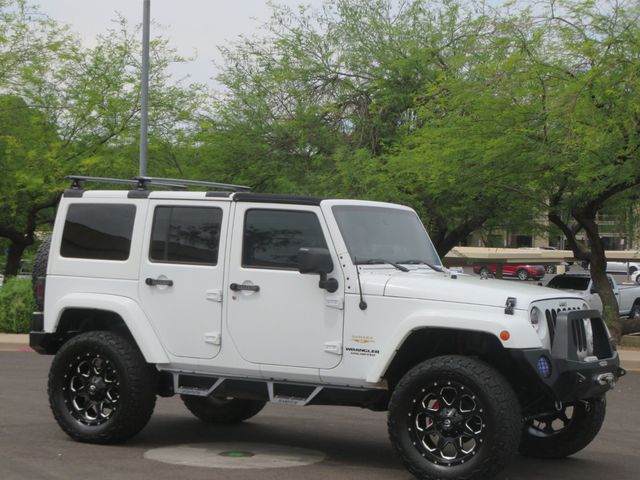 2014 Jeep Wrangler Unlimited LIFTED SAHARA 4X4 WRANGLER UNLIMITED EXTRA CLEAN WINCH 2 TOPS  - 23029557 - 3