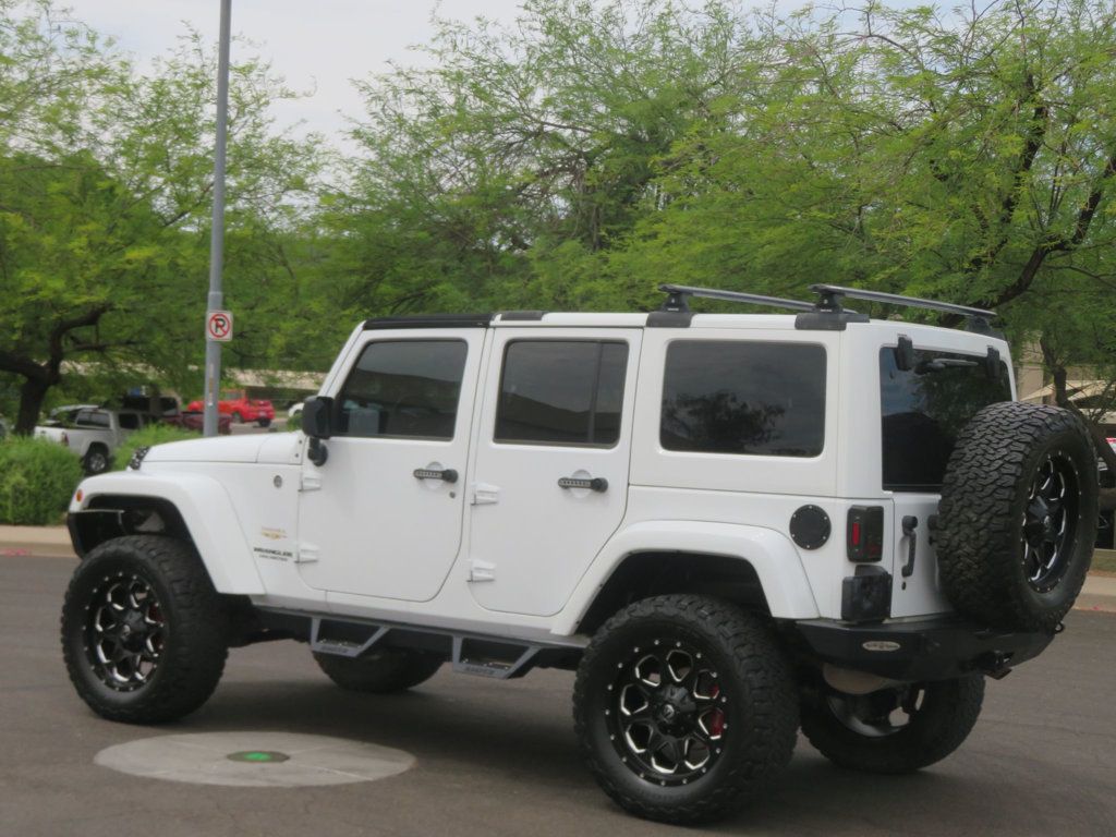 2014 Jeep Wrangler Unlimited LIFTED SAHARA 4X4 WRANGLER UNLIMITED EXTRA CLEAN WINCH 2 TOPS  - 23029557 - 4