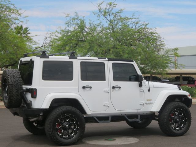 2014 Jeep Wrangler Unlimited LIFTED SAHARA 4X4 WRANGLER UNLIMITED EXTRA CLEAN WINCH 2 TOPS  - 23029557 - 5