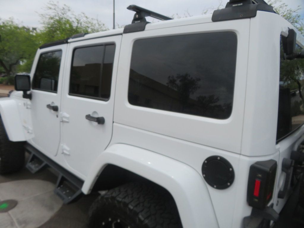 2014 Jeep Wrangler Unlimited LIFTED SAHARA 4X4 WRANGLER UNLIMITED EXTRA CLEAN WINCH 2 TOPS  - 23029557 - 6