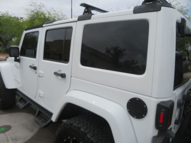 2014 Jeep Wrangler Unlimited LIFTED SAHARA 4X4 WRANGLER UNLIMITED EXTRA CLEAN WINCH 2 TOPS  - 23029557 - 6