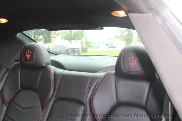 2014 Maserati GranTurismo ONLY DRIVEN 4,500 MILES PER YEAR , COUPE S ,RED ACCENT  - 21070514 - 43