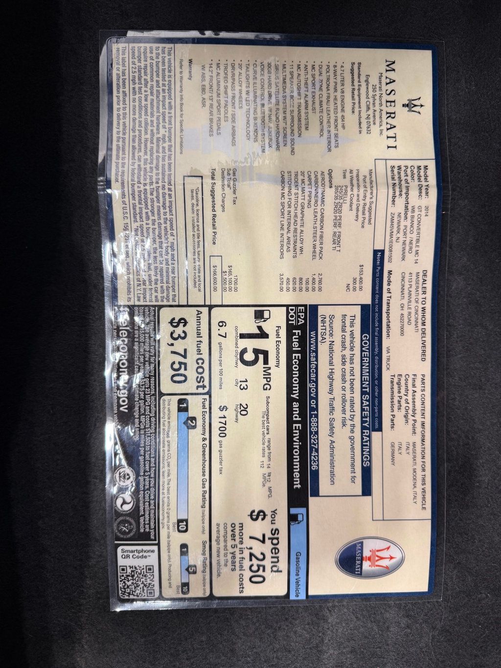 2014 Maserati GranTurismo Convertible 2dr MC - 23003748 - 89