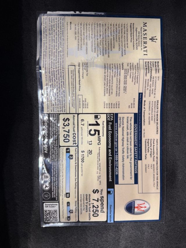 2014 Maserati GranTurismo Convertible 2dr MC - 23003748 - 89