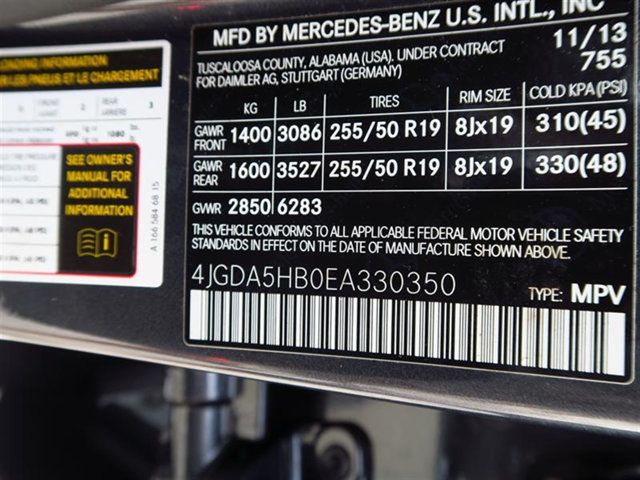 2014 Mercedes-Benz M-Class 4MATIC 4dr ML 350 - 16918012 - 31