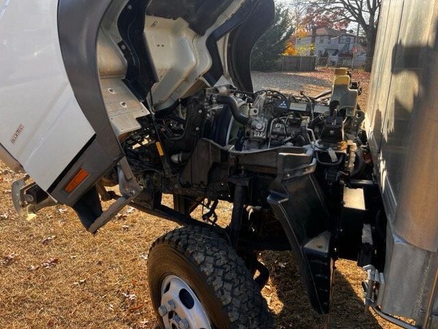 2014 Mitsubishi FUSO 4X4 STAKE BODY 13 FOOT  WITH SLIDING VINYL TOP  ONLY 6,000 MILES - 22588640 - 43