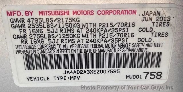 2014 Mitsubishi Outlander 2WD 4dr ES - 23026251 - 32